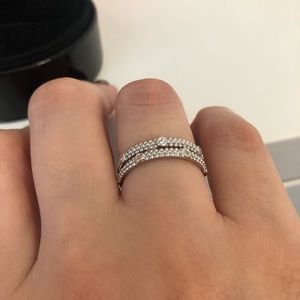 Mauboussin ring white gold with diamonds